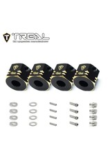 TREAL TRLX003R0X59J BRASS 12MM WHEEL HEX EXTENSION 10MM SCX10 III, CAPRA UTB