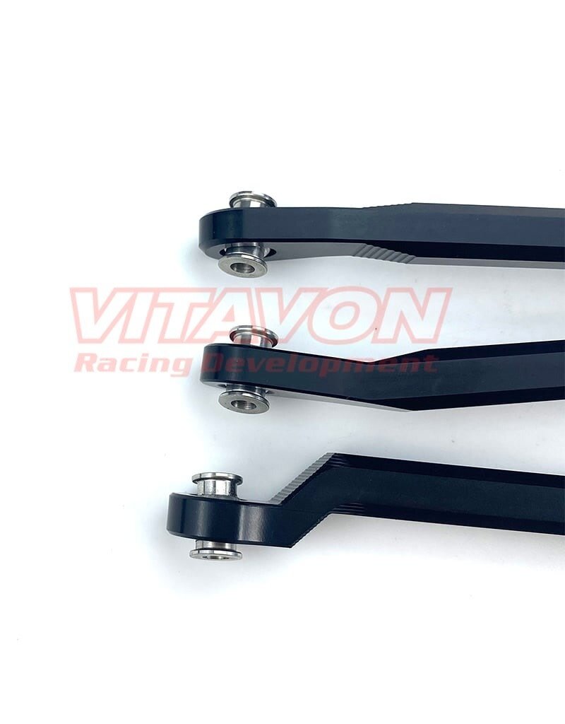 VITAVON VTNSCX6048 STEERING LINKS FOR SCX6 BLACK