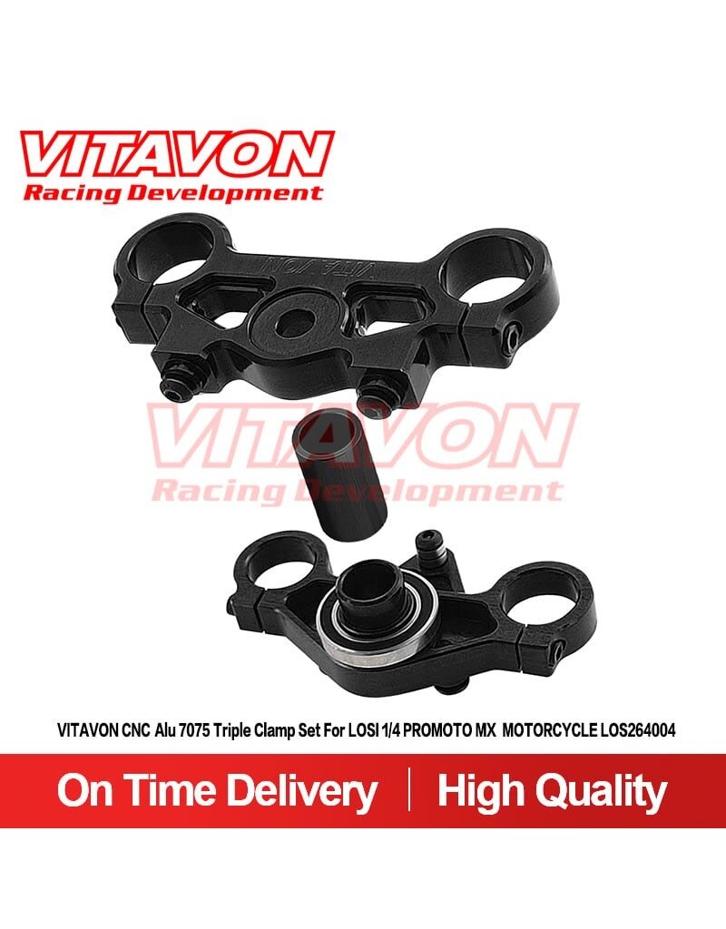 VITAVON VTNPROM032 TRIPLE CLAMP SET FOR PROMOTO BLACK
