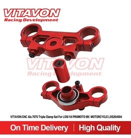VITAVON VTNPROM026 TRIPLE CLAMP FOR PROMOTO RED