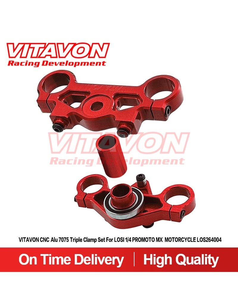 VITAVON VTNPROM026 TRIPLE CLAMP FOR PROMOTO RED