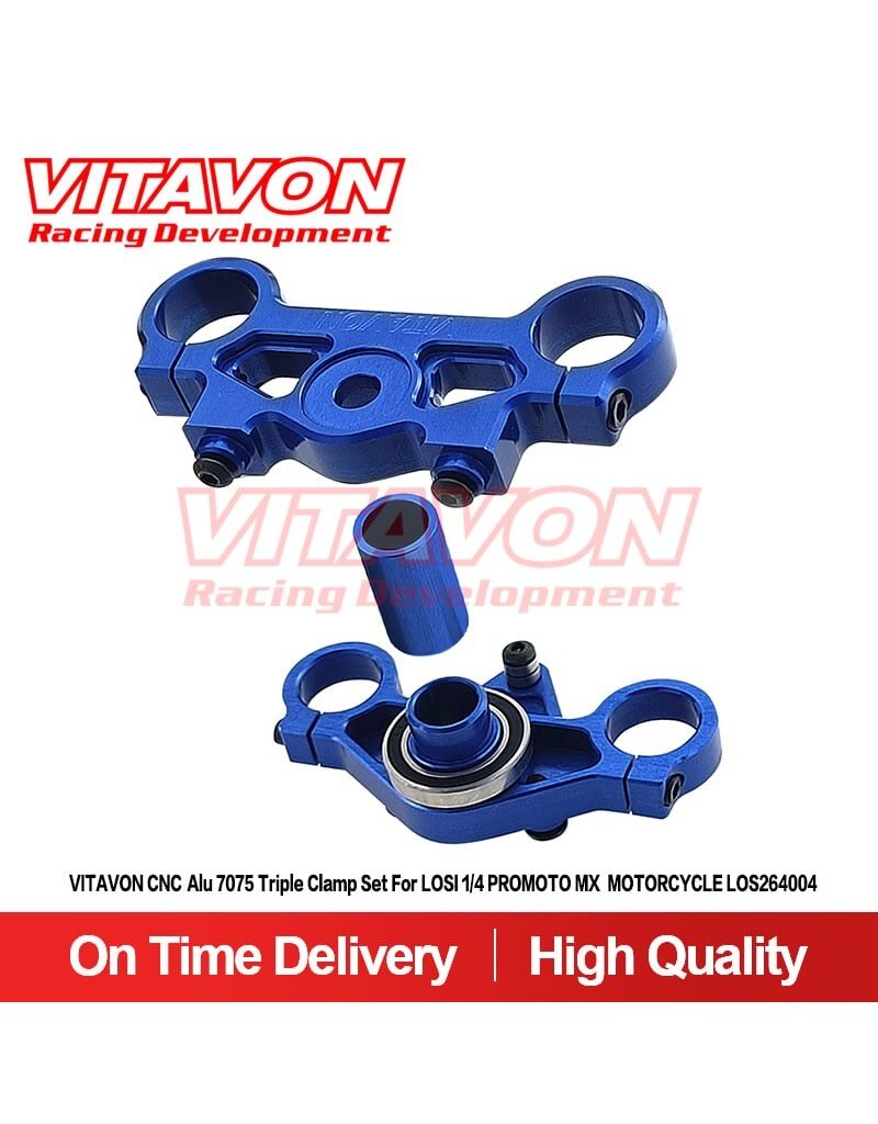 VITAVON VTNPROM028 TRIPLE CLAMP FOR PROMOTO BLUE