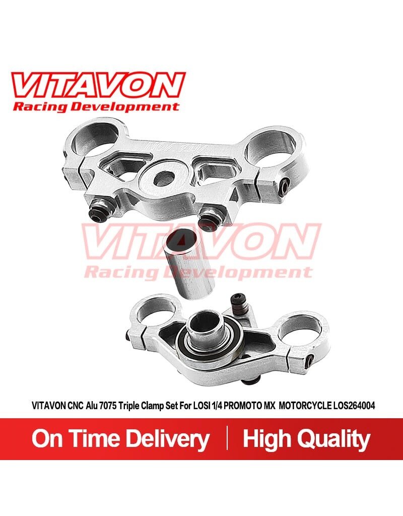 VITAVON VTNPROM027 TRIPLE CLAMP FOR PROMOTO SILVER