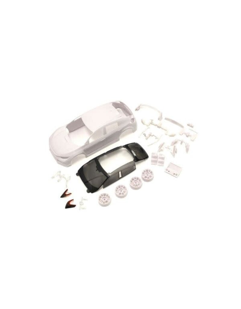 KYOSHO KYOMZN194 HONDA CIVIC TYPE R WHITE BODY SET W/ RIMS FOR FWD
