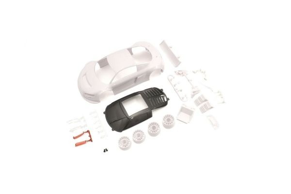 KYOMZN195 AUDI R8 LMS WITH NIGHT RACE CONFIGRATION WHITE BODY SET