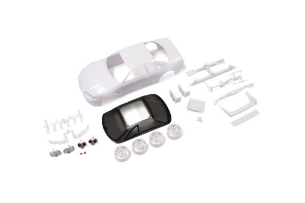 KYOMZN182 NISSAN SKYLINE GT-R V.SPEC R33 WHITE BODY SET W/RIM FOR AWD