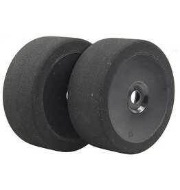 BSR RACING BXRC8035B 1/8TH BUGGY FOAM TIRES 35 SHORE: BLACK WHEEL (2)