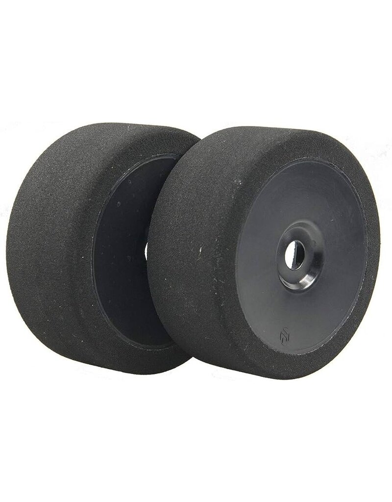 BSR RACING BXRC8035B 1/8TH BUGGY FOAM TIRES 35 SHORE: BLACK WHEEL (2)
