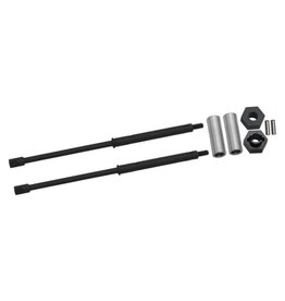 HOT RACING HRASXTF39WD DUALLY WHEELS STEEL REAR AXLES FOR AXIAL SCX24