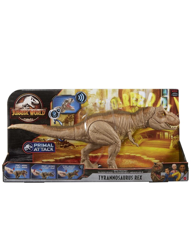 JURASSIC WORLD MTL GRN70 JURASSIC WORLD EPIC ROARIN' TYRANNOSAURUS REX