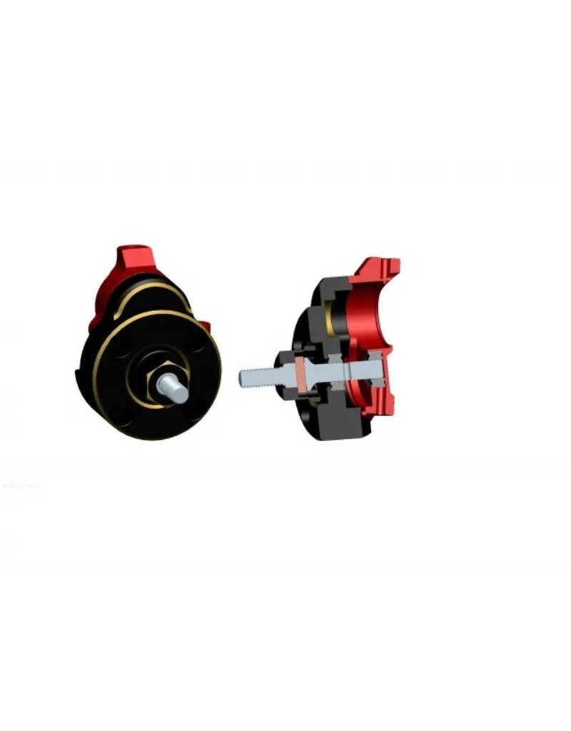 TREAL TRLX003CMWLMT BRASS WHEEL HUB WHEEL SPACERS: FCX24 (4)