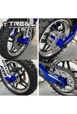 TREAL TRLX003XB787R ALUMINUM FRONT & REAR HUBS FOR PROMOTO MX: RED