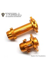 TREAL TRLX003XB1GMP ALUMINUM FRONT & REAR HUBS FOR PROMOTO MX: ORANGE