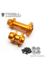 TREAL TRLX003XB1GMP ALUMINUM FRONT & REAR HUBS FOR PROMOTO MX: ORANGE