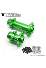 TREAL TRLX003XB1EPJ ALUMINUM FRONT & REAR HUBS FOR PROMOTO MX: GREEN