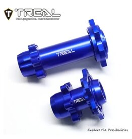 TREAL TRLX003XAZJCT ALUMINUM FRONT & REAR HUBS FOR PROMOTO MX: BLUE