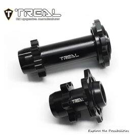 TREAL TRLX003XB1GMF ALUMINUM FRONT & REAR HUBS FOR PROMOTO MX: BLACK