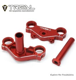 TREAL TRLX003XB7I3B ALUMINUM TRIPLE CLAMP SET FOR PROMOTO MX: RED