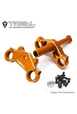TREAL TRLX003XB1H8D ALUMINUM TRIPLE CLAMP SET FOR PROMOTO MX: ORANGE