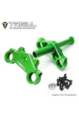 TREAL TRLX003XAZK0F ALUMINUM TRIPLE CLAMP SET FOR PROMOTO MX: GREEN