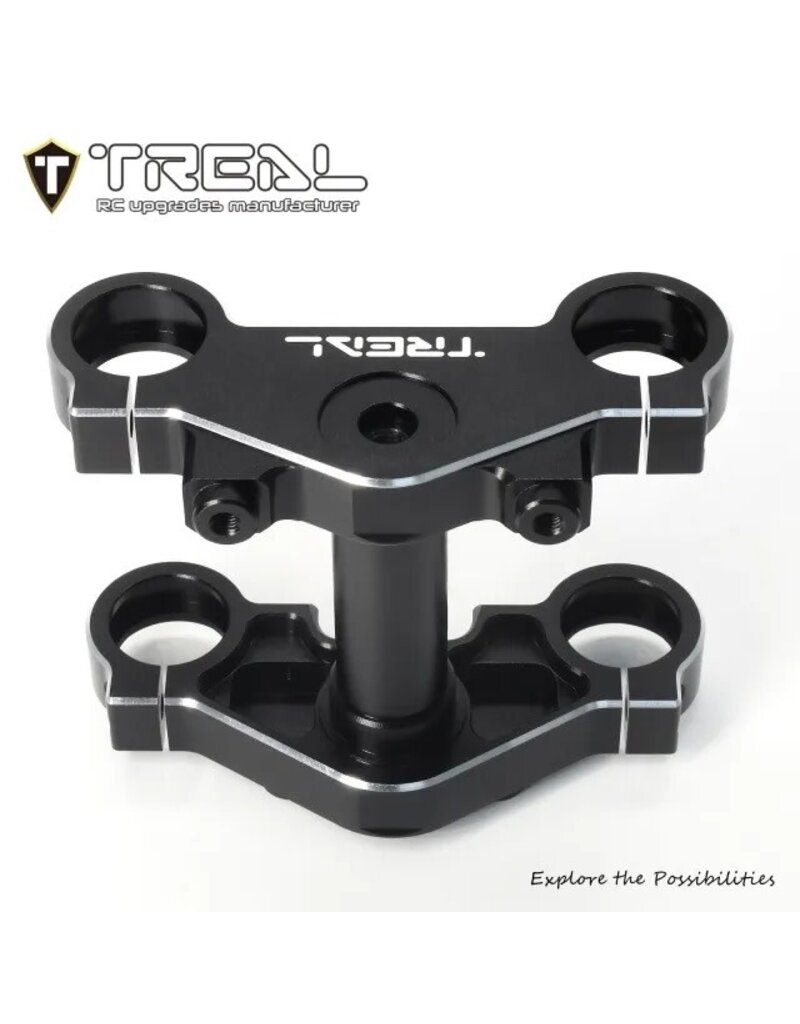 TREAL TRLX003XB1FAD ALUMINUM TRIPLE CLAMP SET FOR PROMOTO MX: BLACK