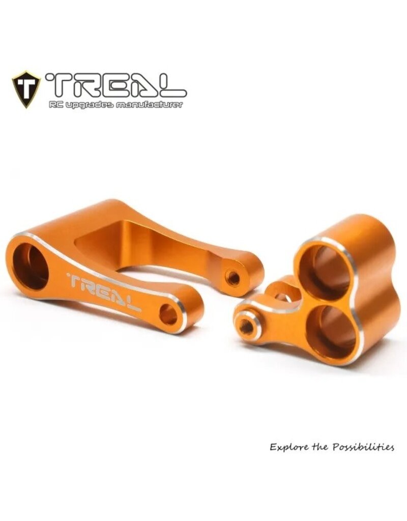 TREAL TRLX003XAZK0P ALUMINUM KNUCKLE & PULL ROD FOR PROMOTO MX: ORANGE