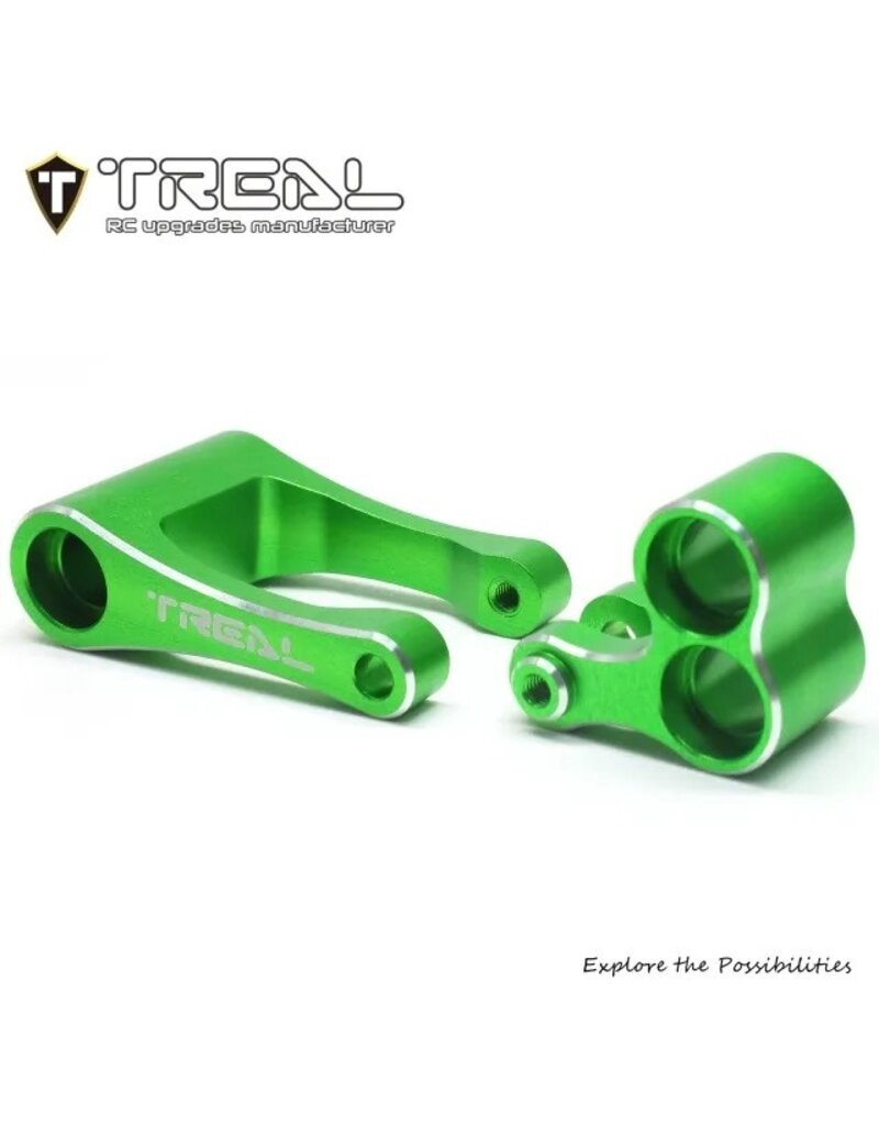 TREAL TRLX003XB1F9T ALUMINUM KNUCKLE & PULL ROD FOR PROMOTO MX: GREEN