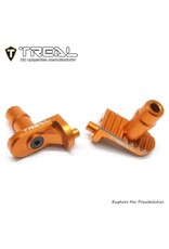 TREAL TRLX003XB4069 ALUMINUM FOOT PEGS FOR PROMOTO MX: ORANGE (2)