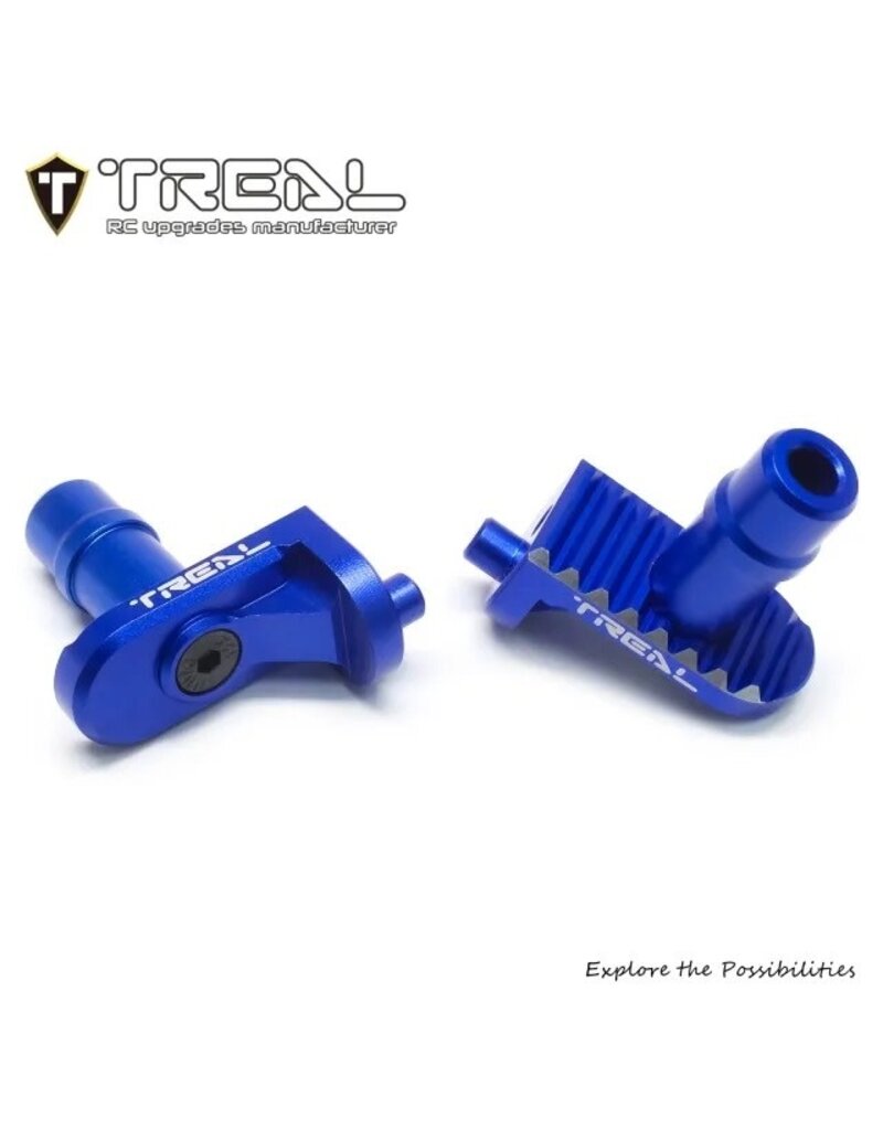 TREAL TRLX003XB6NQJ ALUMINUM FOOT PEGS FOR PROMOTO MX: BLUE (2)