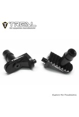 TREAL TRLX003XAXLAV ALUMINUM FOOT PEGS FOR PROMOTO MX: BLACK (2)