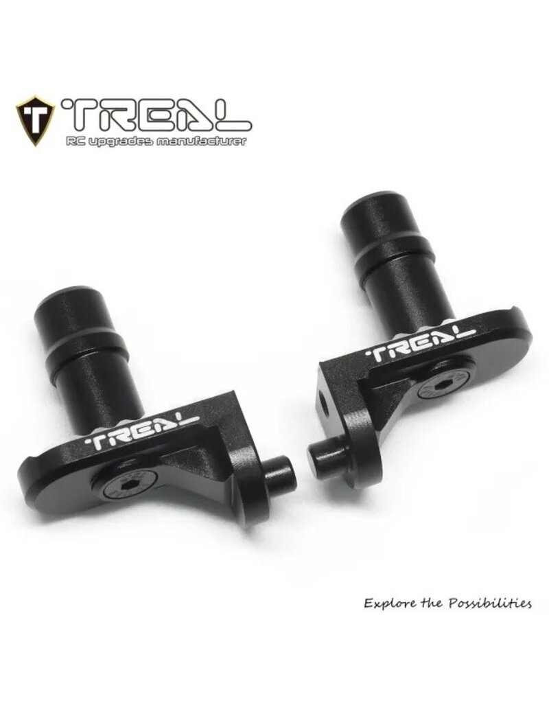 TREAL TRLX003XAXLAV ALUMINUM FOOT PEGS FOR PROMOTO MX: BLACK (2)