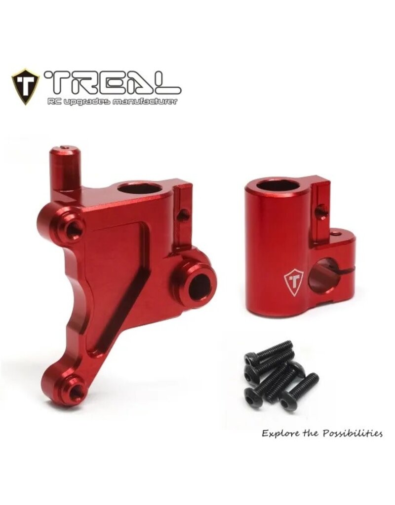 TREAL TRLX003XBQPAN ALUMINUM FORK LUG SET FOR PROMOTO MX: RED