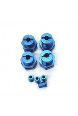 STRC SPTST3654-17B 17MM HEX HUB CONVERSION KIT FOR TRAXXAS 2WD: BLUE (4)