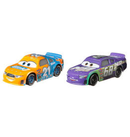 DISNEY MTL DXV99/GKB74 PIXAR CARS SPEEDY COMET VS PARKER BRAKESTON