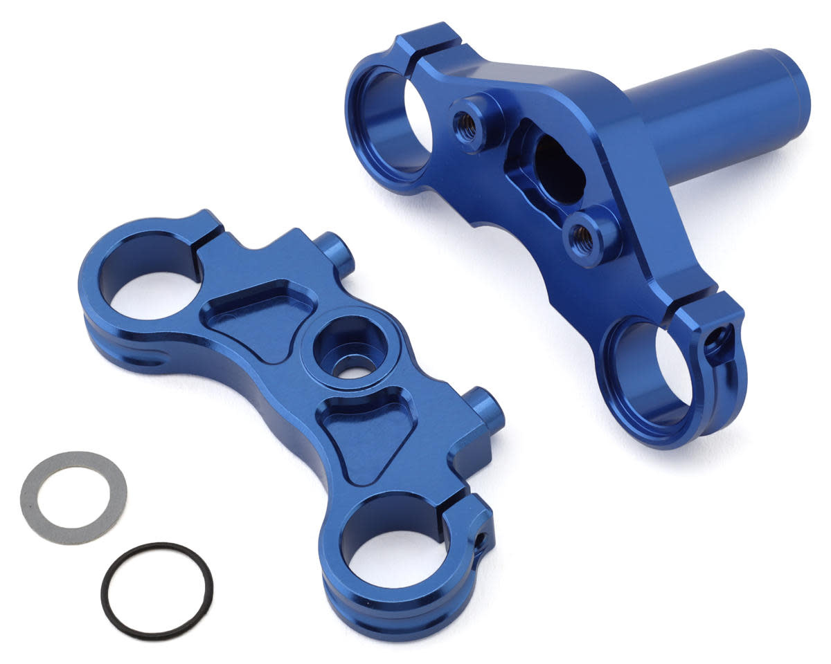 LOS364003 ALUMINUM TRIPLE CLAMP SET, BLUE: PM-MX