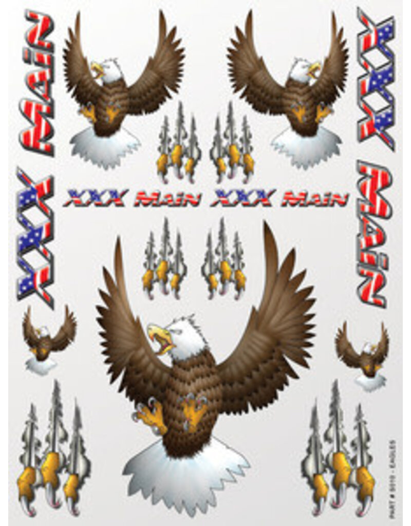 XXX MAIN RACING XXXS010 EAGLES STICKER SHEET
