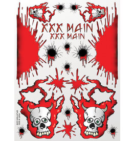 XXX MAIN RACING XXXS002 SPLATTER COW STICKER SHEET