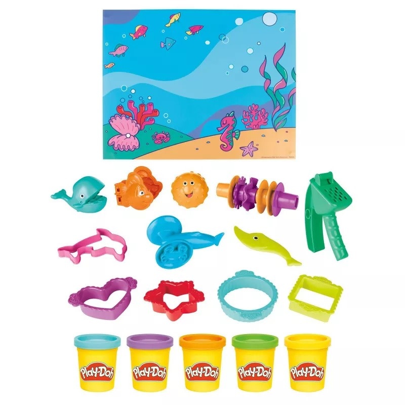 HAS F3609 PLAY-DOH OCEAN FRIENDS TOOLSET