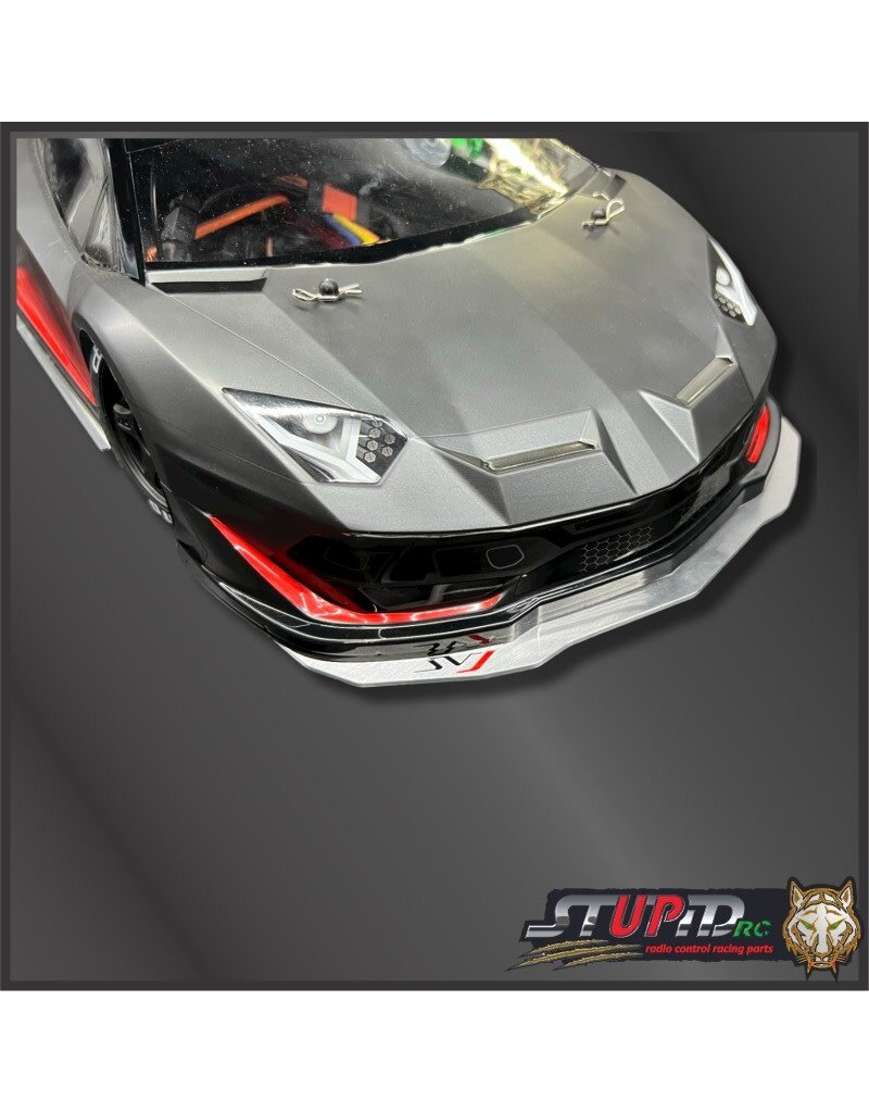 STUPID RC STP1117 ALUMINUM BODY KIT FOR JOTA BODY 1/7: SILVER