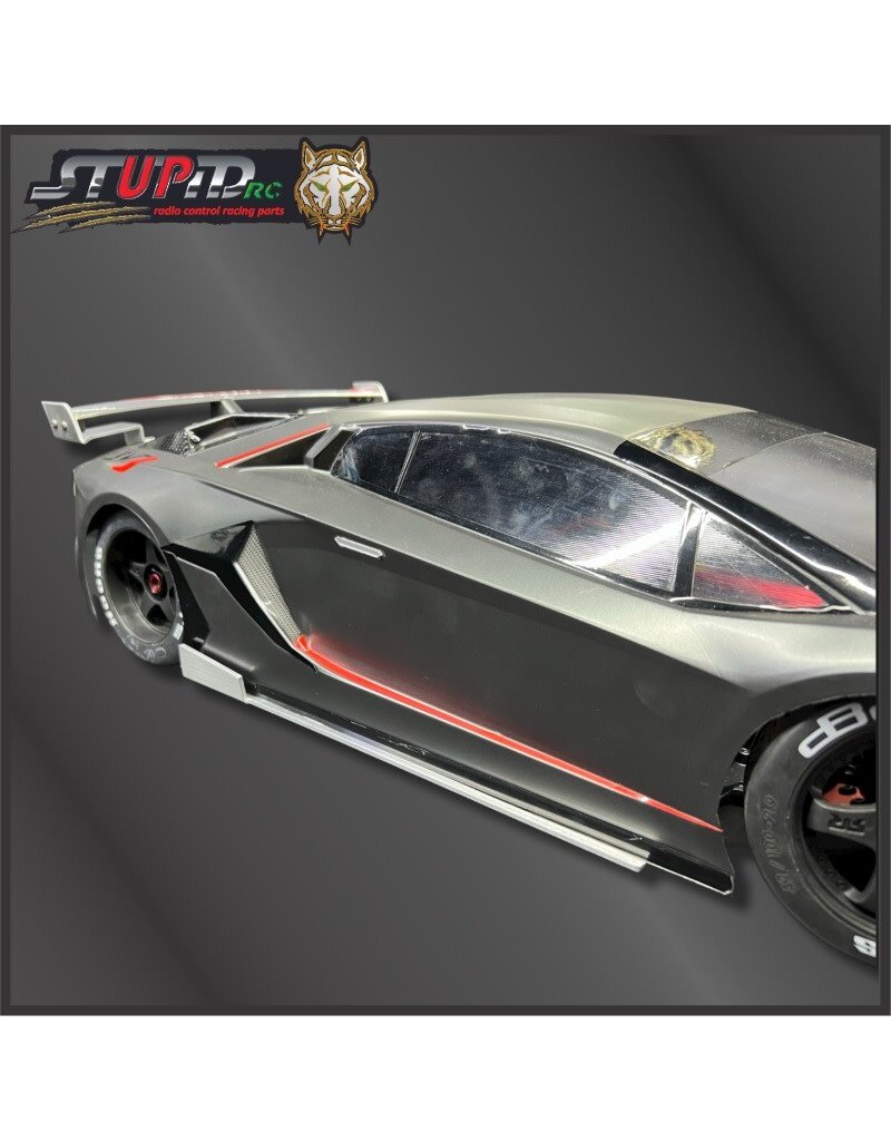 STUPID RC STP1117 ALUMINUM BODY KIT FOR JOTA BODY 1/7: SILVER