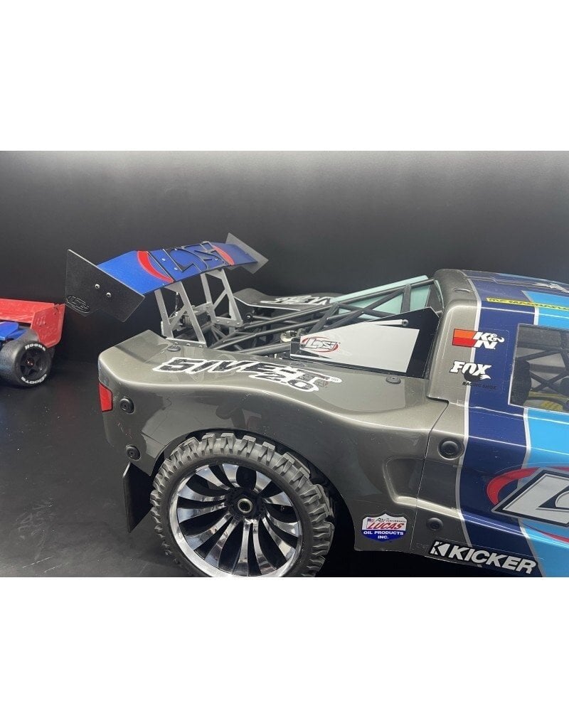 STUPID RC STP1209B LOSI 5T V2.0 ADJUSTABLE REAR WING BLUE