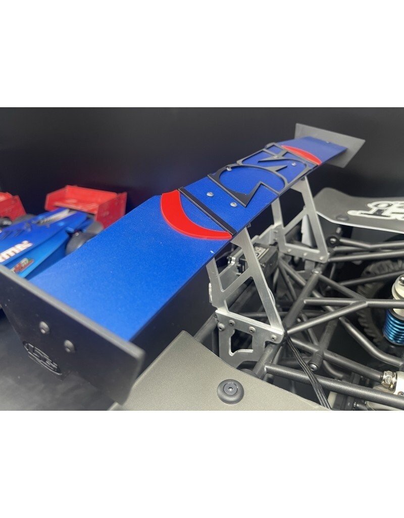STUPID RC STP1209B LOSI 5T V2.0 ADJUSTABLE REAR WING BLUE