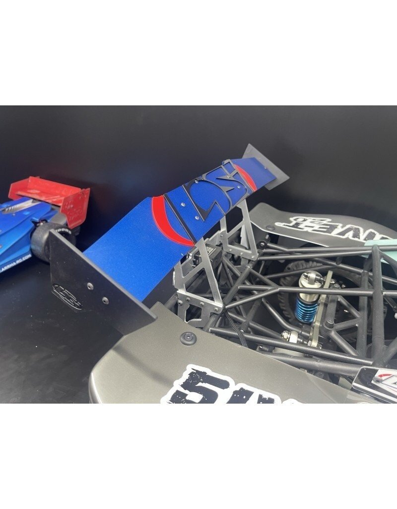 STUPID RC STP1209B LOSI 5T V2.0 ADJUSTABLE REAR WING BLUE