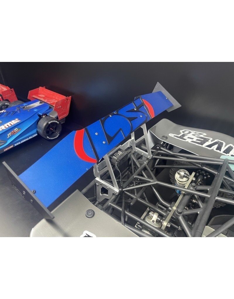 STUPID RC STP1209B LOSI 5T V2.0 ADJUSTABLE REAR WING BLUE