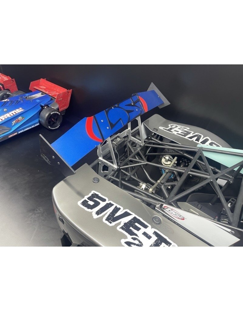 STUPID RC STP1209B LOSI 5T V2.0 ADJUSTABLE REAR WING BLUE