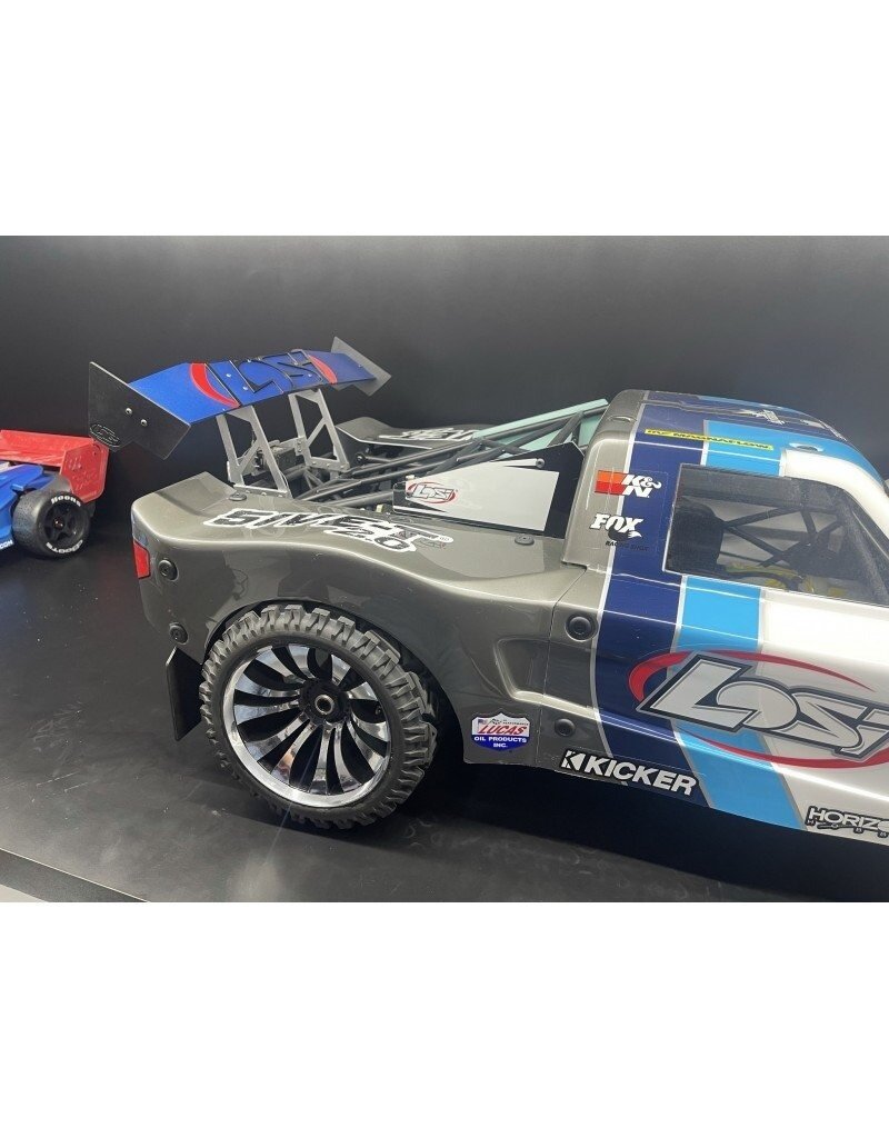 STUPID RC STP1209B LOSI 5T V2.0 ADJUSTABLE REAR WING BLUE