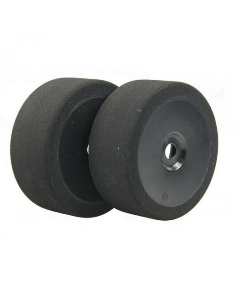 BSR RACING BXRC8027B 1/8TH BUGGY RED FOAM TIRES 27 SHORE: BLACK WHEEL (2)