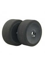 BSR RACING BXRC8018B 1/8TH BUGGY XX PINK FOAM TIRES 18 SHORE: BLACK WHEEL (2)