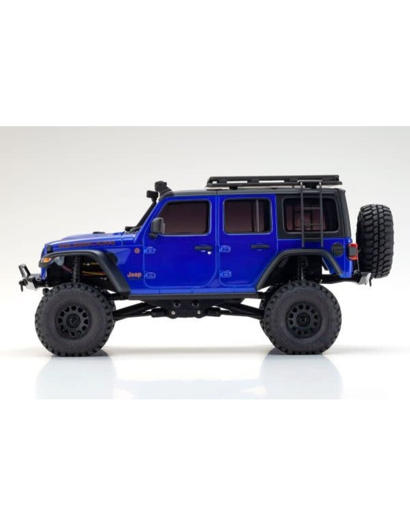 KYOSHO KYO32528MB MINI-Z 4X4 READYSET JEEP WRANGLER UNLIMITED RUBICON: OCEAN BLUE METALLIC