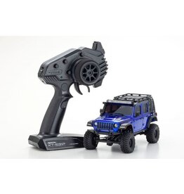 KYOSHO KYO32528MB MINI-Z 4X4 READYSET JEEP WRANGLER UNLIMITED RUBICON: OCEAN BLUE METALLIC